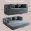 Canapé-lit convertible Boneless de 78 po avec 2 coussins-121416300-129588361