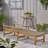 Hampton Wood + Wicker Chaise Lounge-125052895
