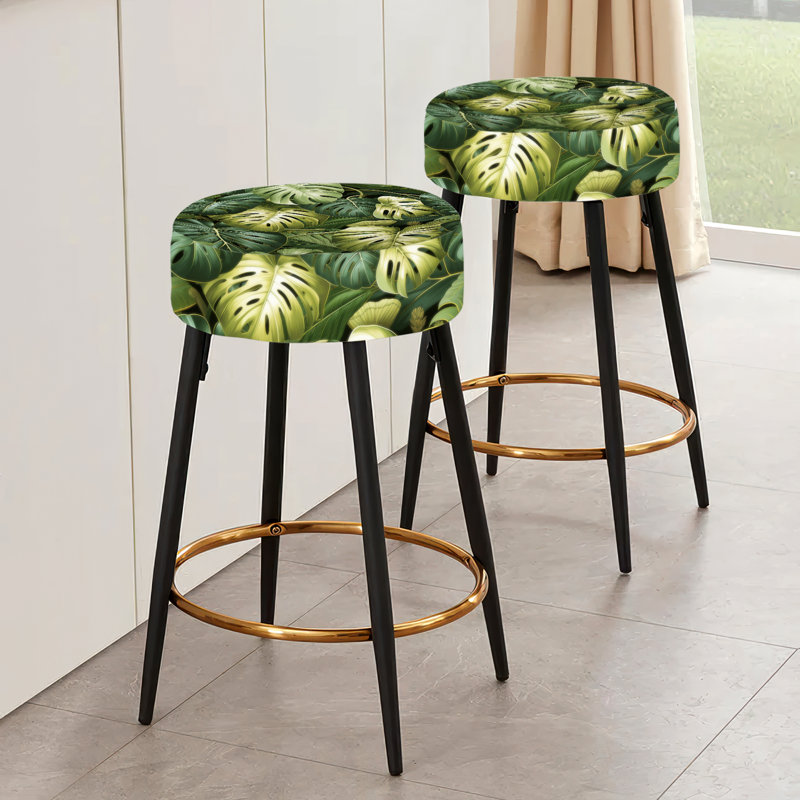 Ensemble de 2 tabourets de bar Monstera Mirage