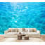 Murale auto-adhésive moderne pour la chambre à coucher avec impression d'eau de piscine L 69 po x l 96 po Peel and Stick