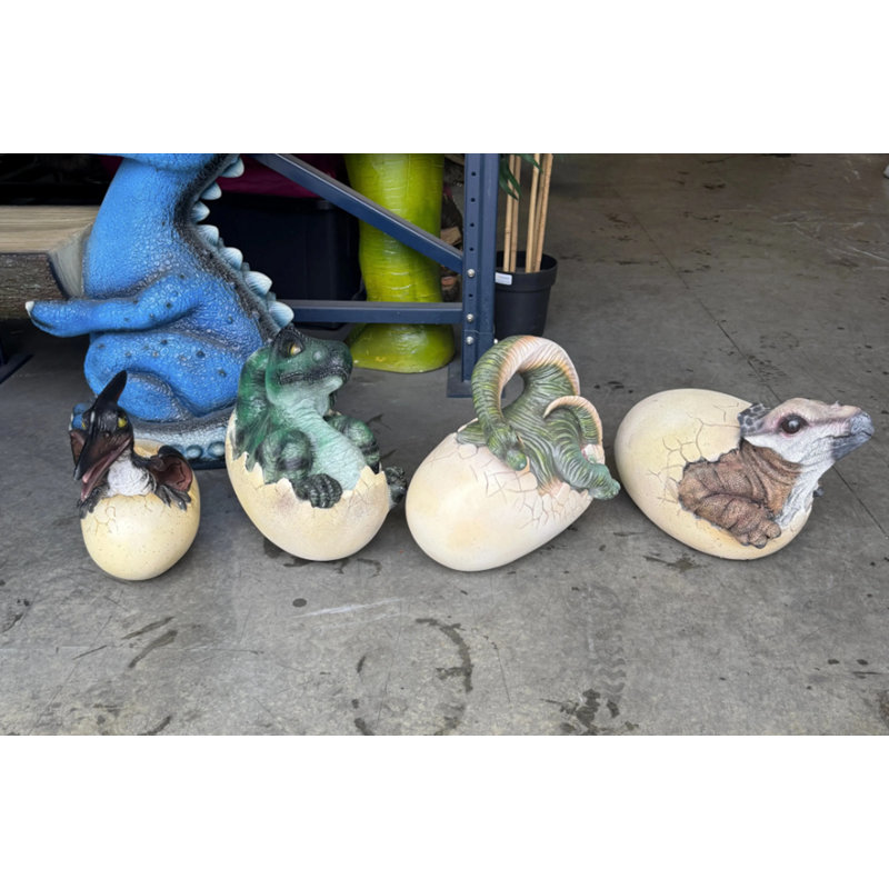 Brachiosaurus Dinosaur Egg Hatching Life Size Statue