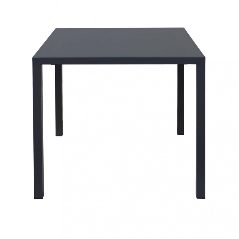 Mistee Square Metal Outdoor Dining Table , cm W cm D, Anthracite, 75cm H x 70cm W x 70cm L
