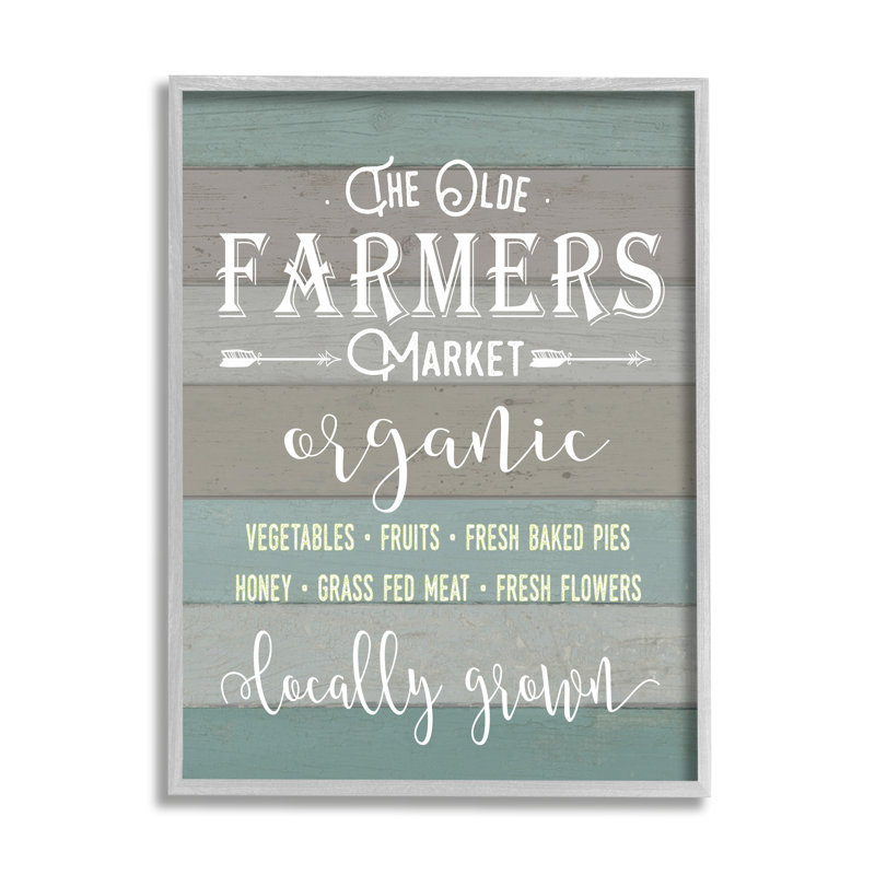 Olde Farmers Market, L 24 po x H 30 po, Estampe numérique Farmhouse