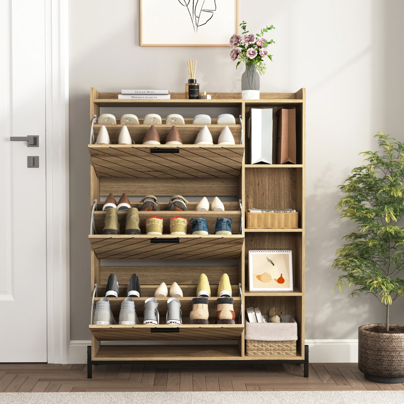 Armoire de rangement moderne pour chaussures, Bois flotté