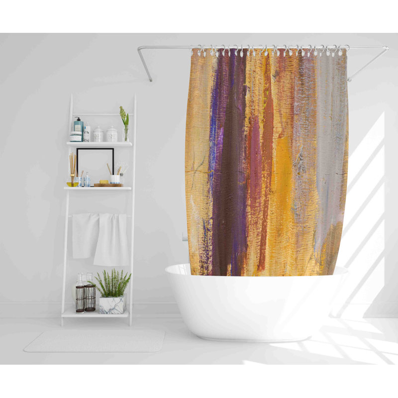 Frisbie Polyester Shower Curtain, 168cm H x 168cm W