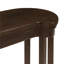 Ensemble de table de bar à hauteur de comptoir 3 personnes avec tabourets rembourrés, structure en bois massif brun riche, conception compacte peu encombrante pour la cuisine, le salon et la salle à manger