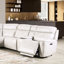 Canapé modulaire inclinable électrique Taupe avec inclinaison zéro gravité, repose-pieds extensible et porte-gobelets en forme de L taupe, respirant, conception Wallhugger pour le salon