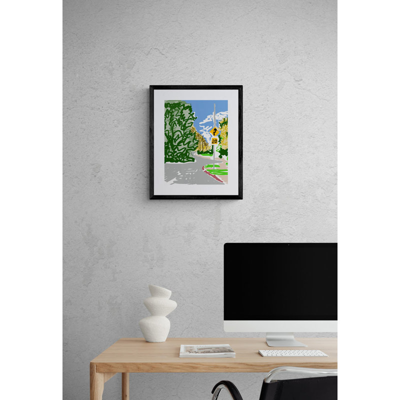 Hilgard Avenue Print by Deborah Blum, Black Framed Paper, 21.2" H x 17.2" W