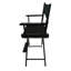 Chaise pliante noire (2 pièces). Fabrication. Toile. Convient aux adultes. Capacité de charge de 176 lb. Facile à plier, 2 pièces de réalisateur, pliable, structure / toile, capacité, bois massif pour un siège stable