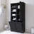68" Tall Bathroom Storage Cabinet With Open Shelve-1950462184
