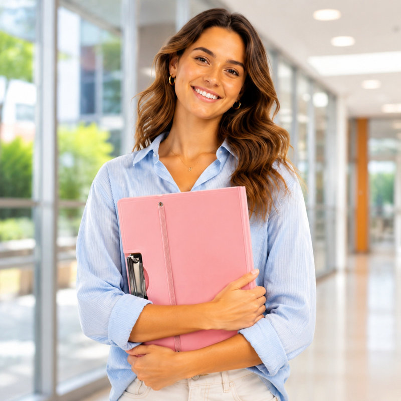 Test paper classeur A3, Rose