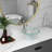 16.5" Circular Glass Bathroom Sink Vessel Sink with Pop-Up Drain and Faucet Combo
