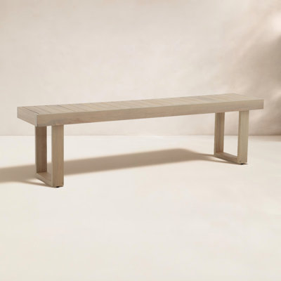 Mirella 63" Acacia Patio Bench