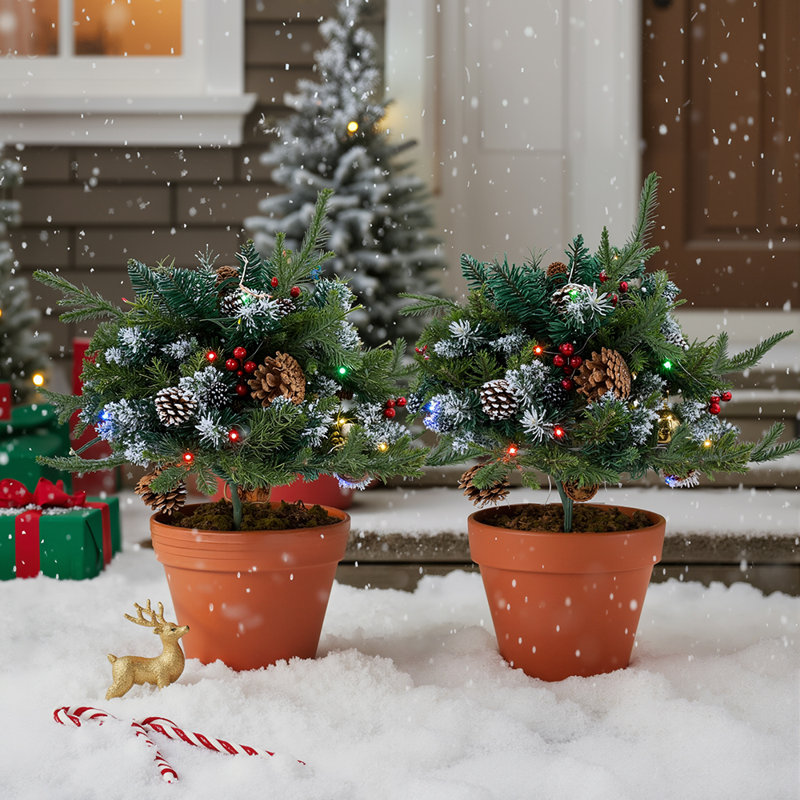 1.9' H Artificial Pine Christmas Tree