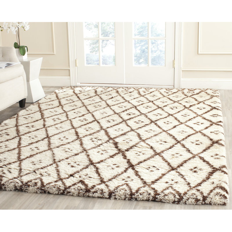 Tapis en laine / coton touffeté à la main Alumita, Rectangle 6 pi x 9 pi