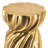 14X14x18.7" Gold Magnesium Accent Stool