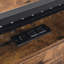 Lit plateforme en métal: tête de lit en bois, pied de lit USB, charge, 2 tiroirs-547930041
