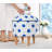 Stylish Pouffe with Beech Wooden Legs, 17.7 in Height x 16.9 in Diameter | 50% Cotton / 50% Linen Upholstery, 35 DNS Orthopedic Sponge, 2.4 in Sponge Thickness | Perfect for Modern Living Rooms & Cozy Spaces