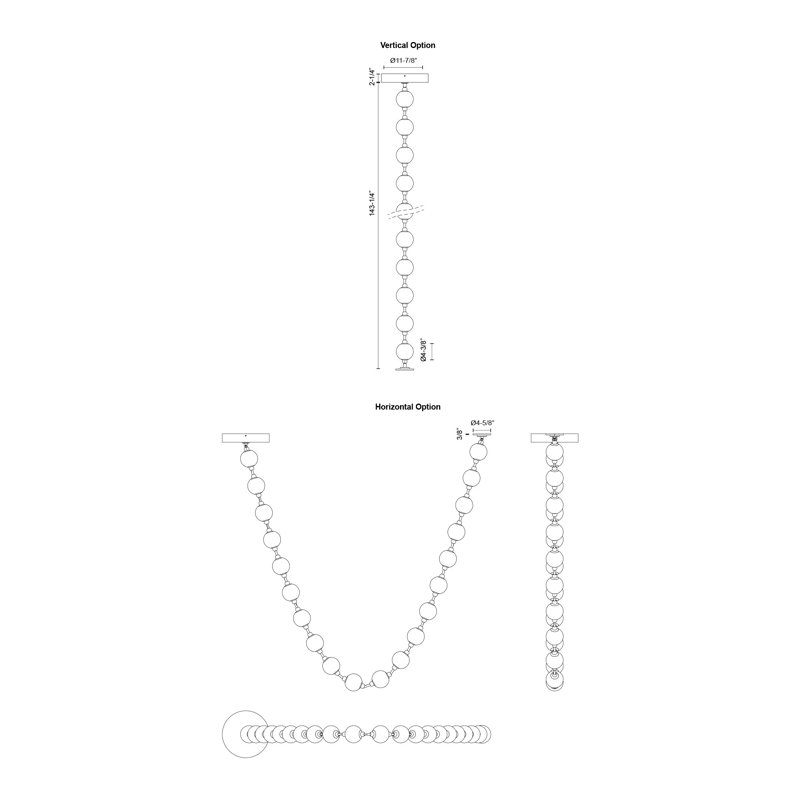 Marni 20 - Light Pendant, Natural Brass