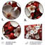 Orchidées blanches et rouges II - art mural floral abstrait en métal-2075608917