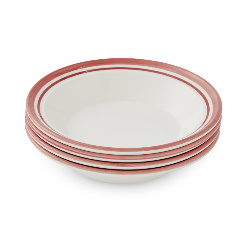 Portmeirion, Potters Stripe - Soup Plate, Red