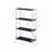 Tennos Black & Chrome Finish Bookshelf-153257969-153257970