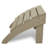 POLYWOOD Cape Cod Trex Outdoor Plastic Folding Adirondack Chair with Ottoman-16839301