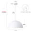 Luminaire suspendu en forme de dôme à 1 lumière pour îlot de cuisine-2250945-2250944