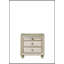 Table de chevet luxueuse en velours avec tiroirs à fermeture en douceur et design élégant pour l'élégance de la chambre à coucher
