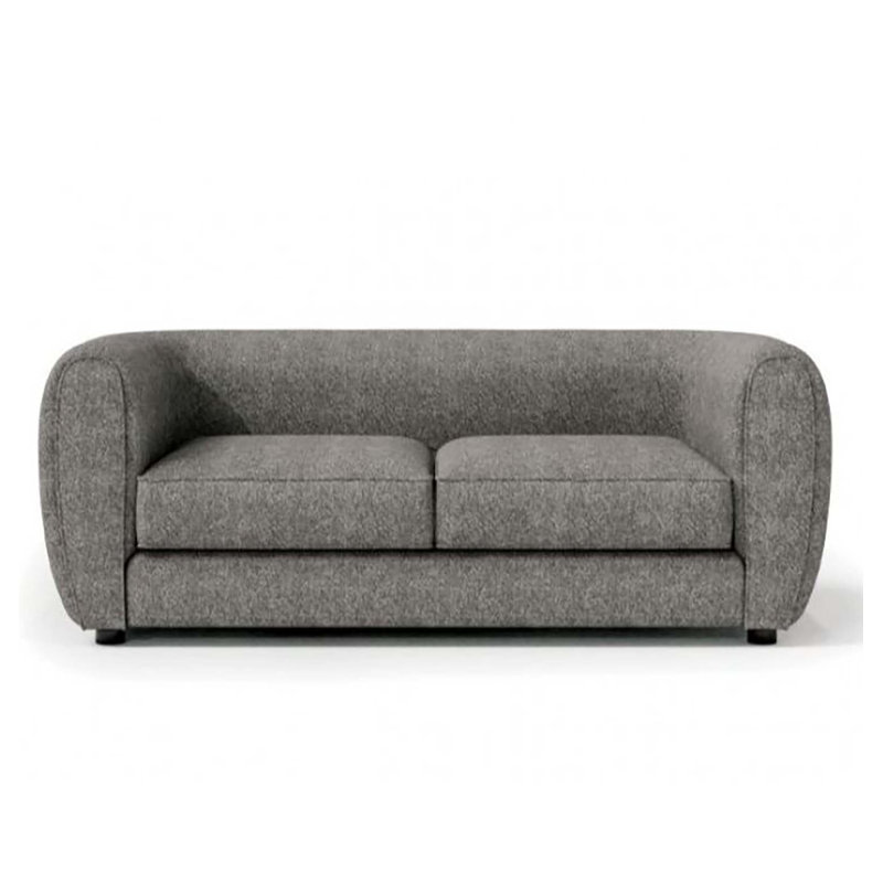 Causeuse Arjen, Gris anthracite bouclé
