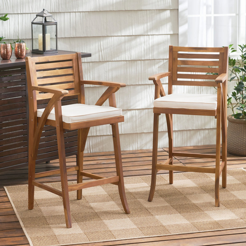 Tabourets d'extérieur, ensemble de 2
