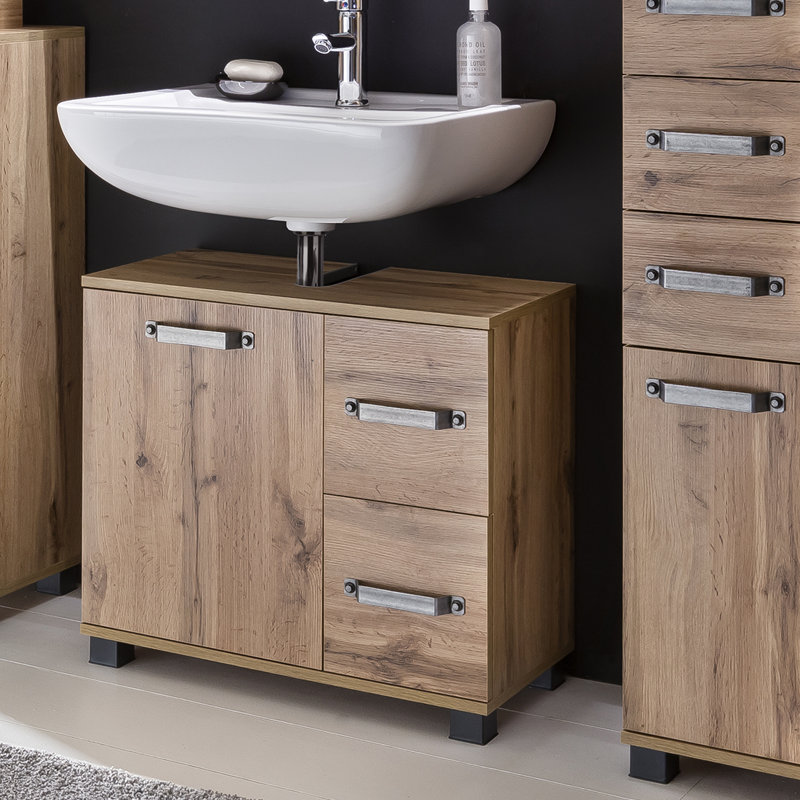 Milan Bathroom Storage Cabinet, Natural colour