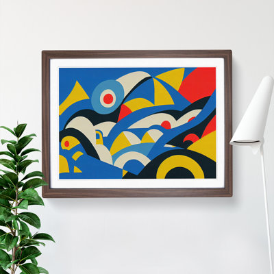 XH1022-9702X Vivid Abstract Art 1 Piece Single Picture Frame Wall Art