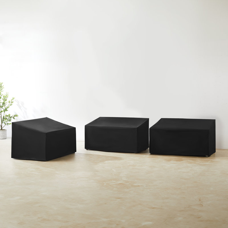 Furniture Covers Outdoor Conversation Set Cover, Black
