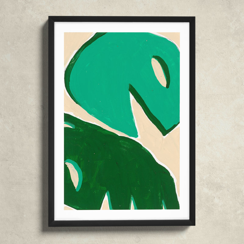 Fronds by Andrea Stokes, Black Framed, 20" H x 14" W x 1.25" D