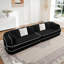 135" 4-Seat Teddy Fabric No Assembly 32D High Density Sponge Boneless Sofa Fluffy Comfy Couch,Oversize Sofa,Contrast Colour Design,Symmetrical Aesthetics,For Living Room-1765424089
