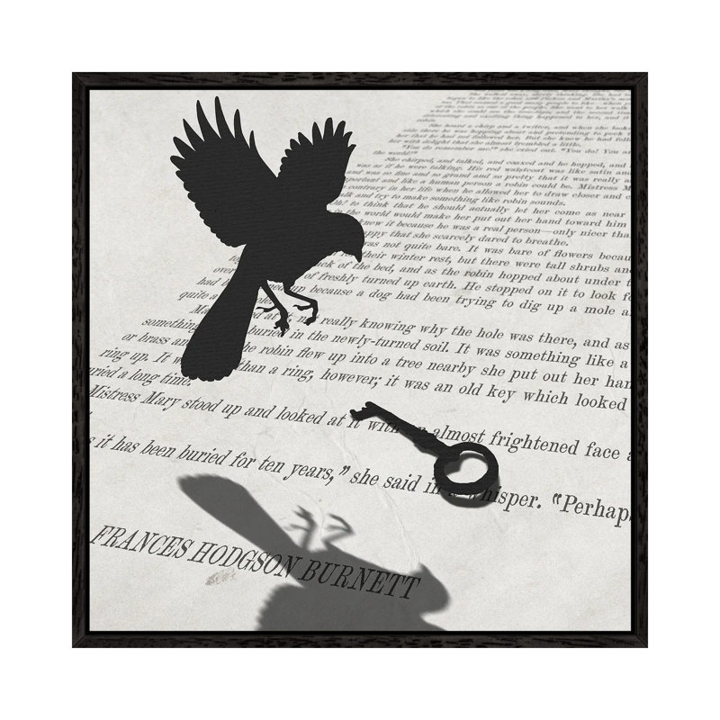The Secret Garden by Peter Walters - Floater Frame Print on Canvas, Black Framed Canvas, 66.04 cm H x 66.04 cm W