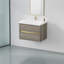 Meuble-lavabo mural 30 po avec lavabo, meuble de rangement flottant avec comptoir en résine de pierre et tiroirs à fermeture en douceur-964805839