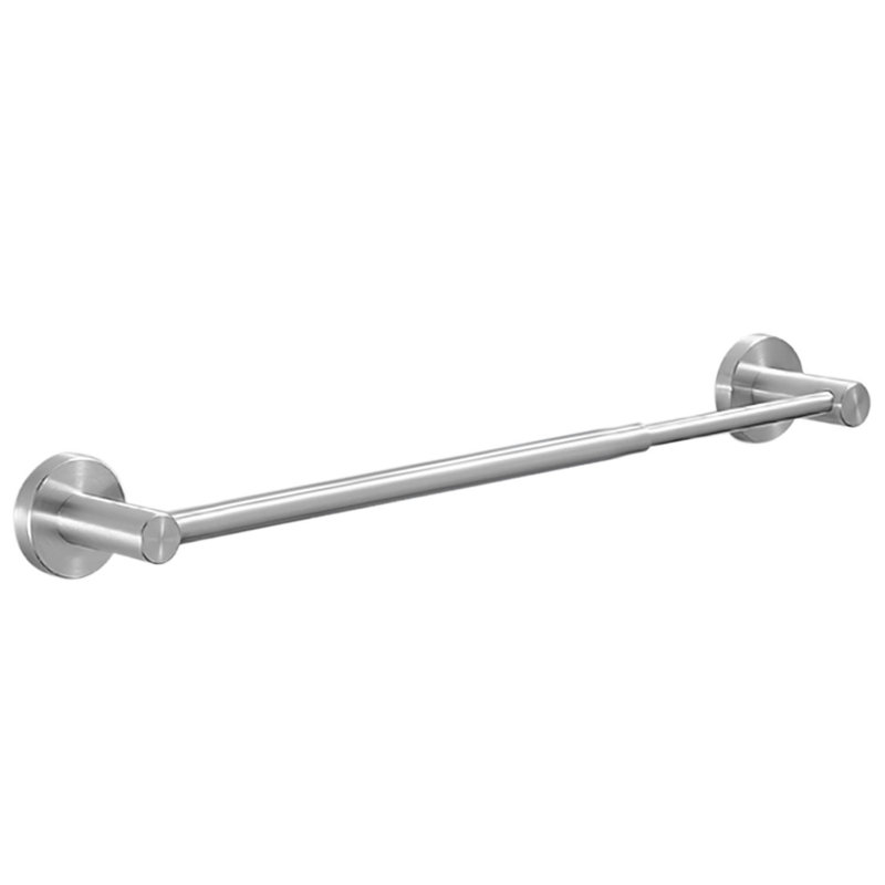 Barre à serviettes réglable en acier inoxydable antirouille 9,8 po à 24,6 po, Argent