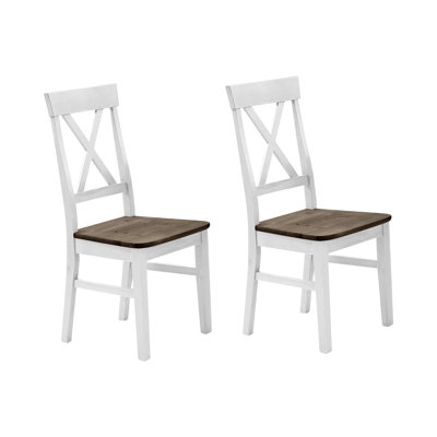 Kelly 45cm H Solid Wood Cross Back Side Chair
