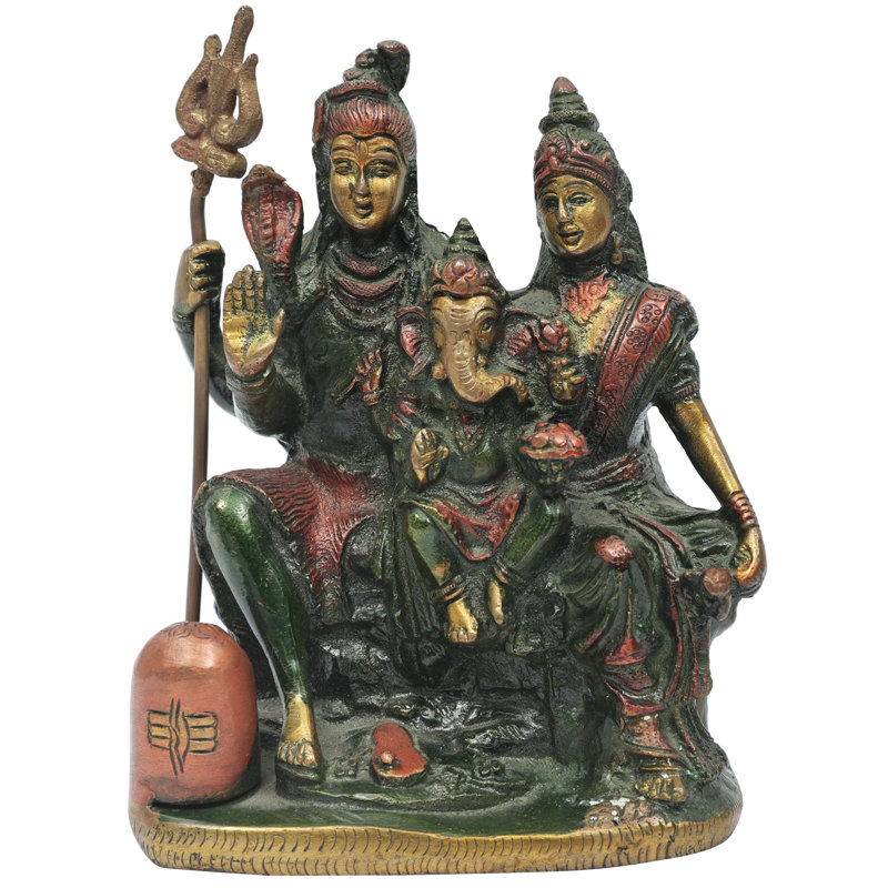 Statue Shiva-Parivar, Vert