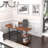 L-Shaped Metal Base Computer Desk-965506805-965506815