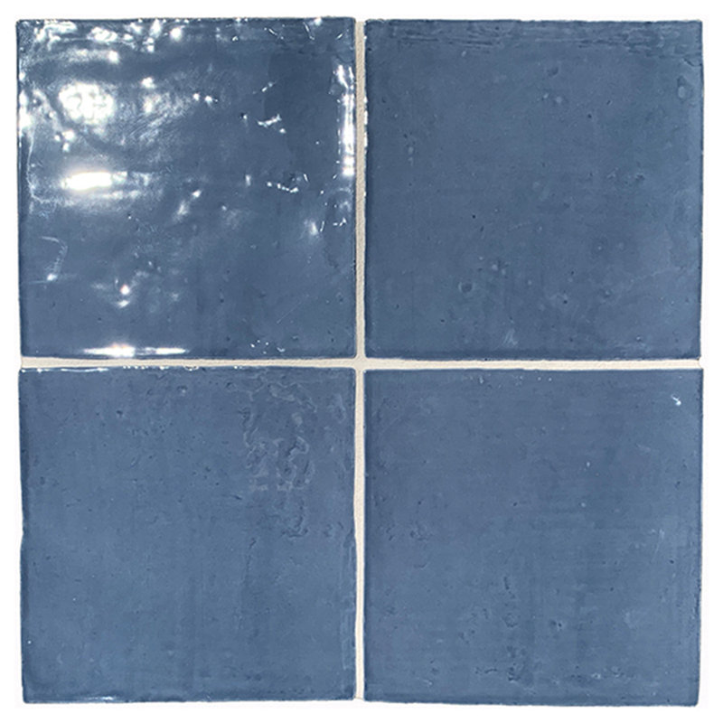 Pastello 6" x 6" Ceramic Wall Tile, Blue