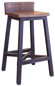 Dosha 30" Stool with Wooden Seat & Base