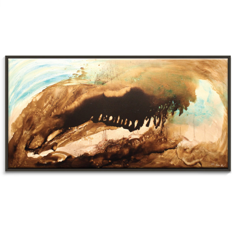 Goliath by John Louis Lloyd - Painting on Canvas, Black Floater Frame, 76cm H x 152cm W