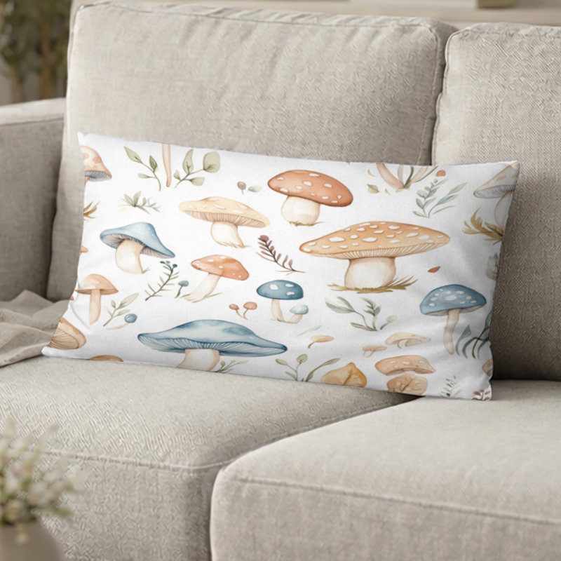 Coussin à imprimé animal - Coussin brun pastel, H 12 po x l 20 po