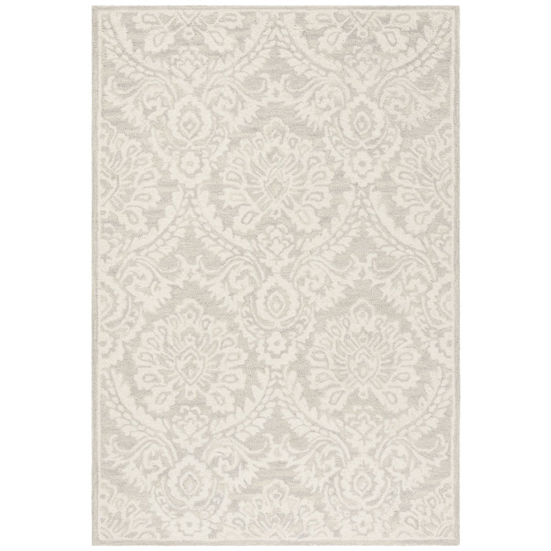 Tansy Wool Floral Indoor Rug, Rectangle 3' x 5'