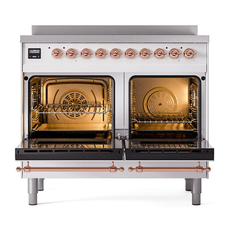 ILVE Nostalgie II Series 40 inch Induction Range with 6 Induction Elements (Glass Door), RAL/Copper