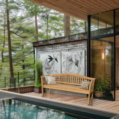 Kanika Teak Wood Garden & Patio Bench by Red Barrel Studio
