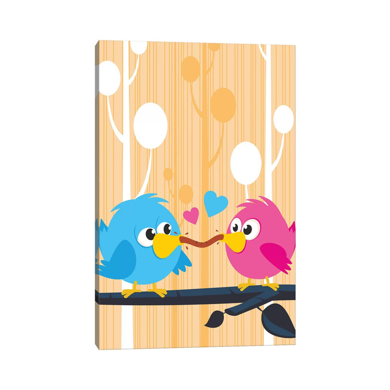 Lovebirds by James Lee - Wrapped Canvas Gallery-Wrapped Canvas Giclée, 101.6cm H x 66.04cm W